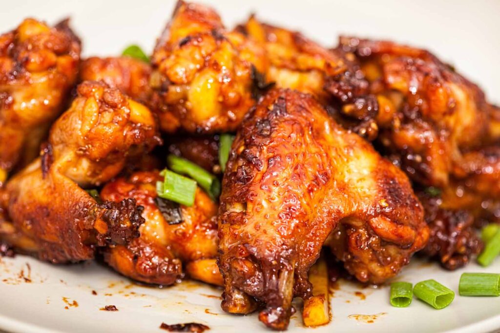 Asian caramel chicken wings