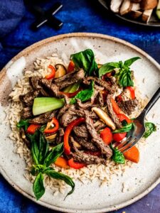 Beef Stir Fry With Brown Rice