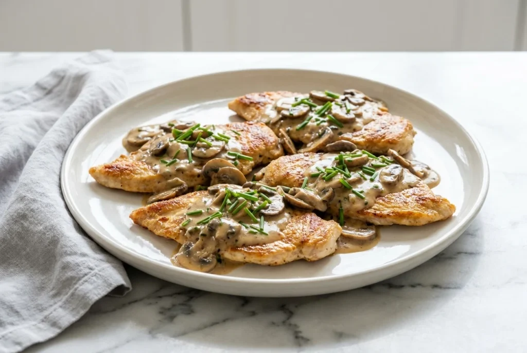 Chicken with Creamy Mushroom Sauce