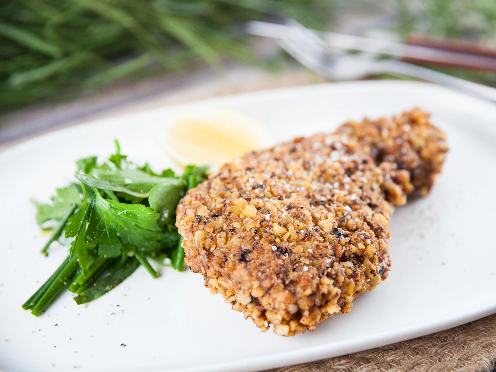 gluten free crispy crumbed pork chops main