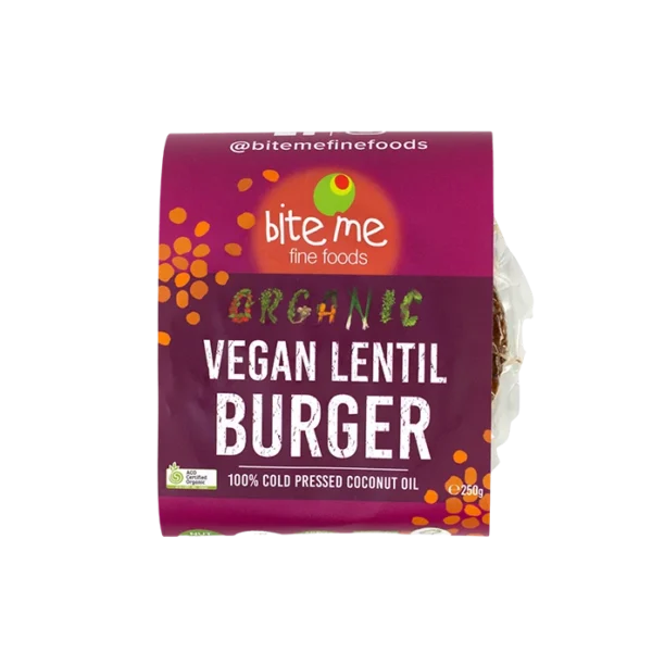 Vegan Lentil Burgers Organic Australia 250G