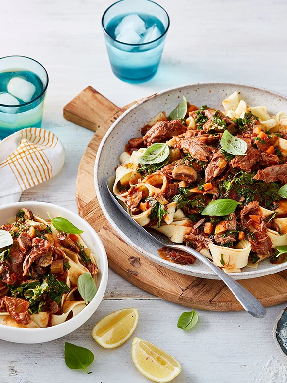 Lamb Shank And Mushroom Ragu