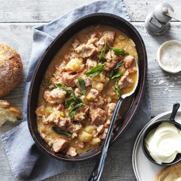 Pork, Apple & Cider Casserole