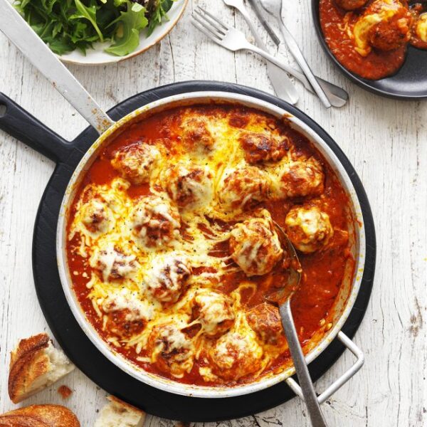 Pork Meatball Parmigiana