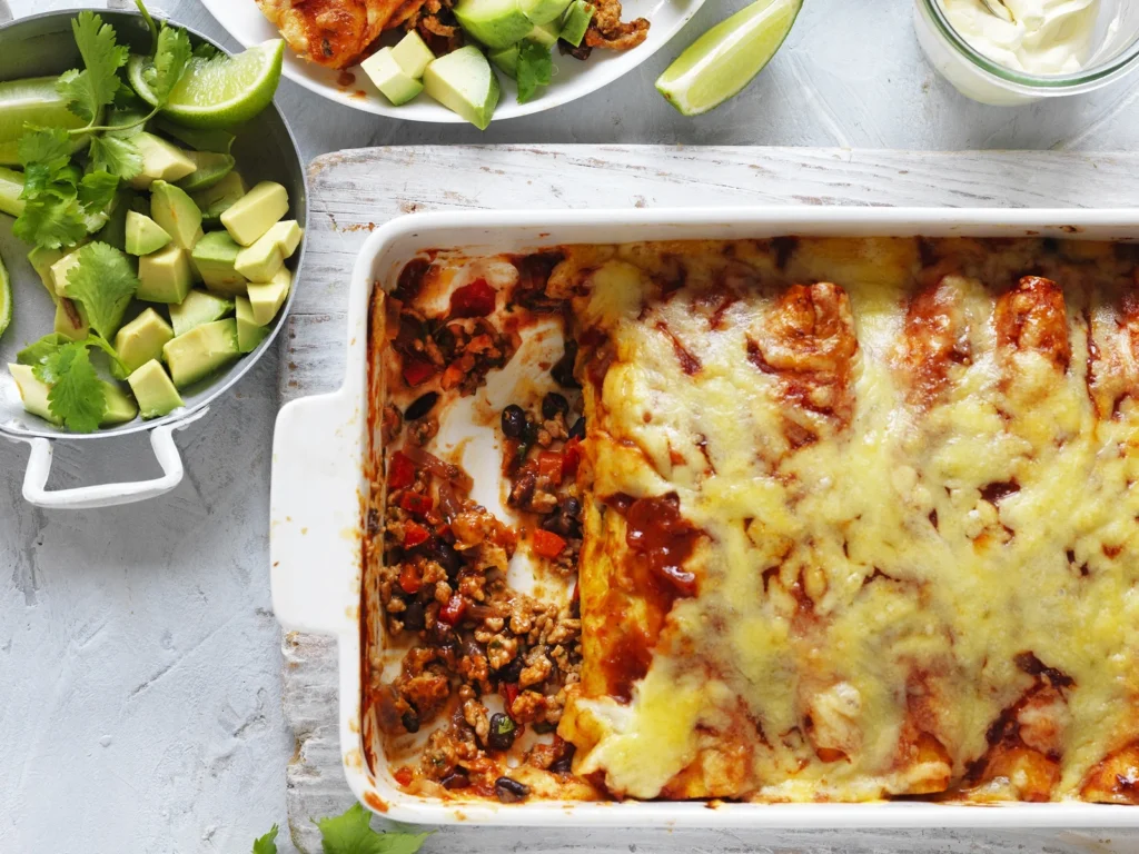 Pork Mince Enchiladas