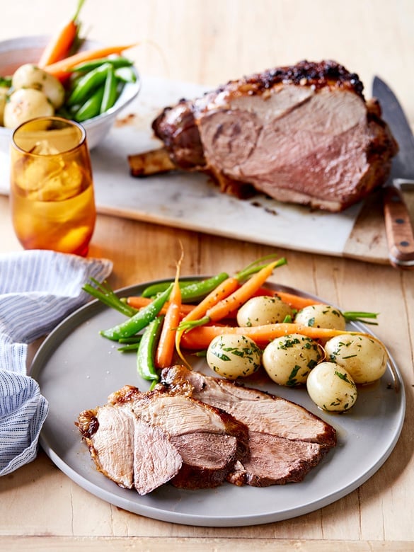 Sticky Asian-style Lamb Leg