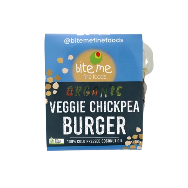 Veggie Chickpea Burger Vegan Organic 250G