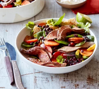 beef and black bean salad sq