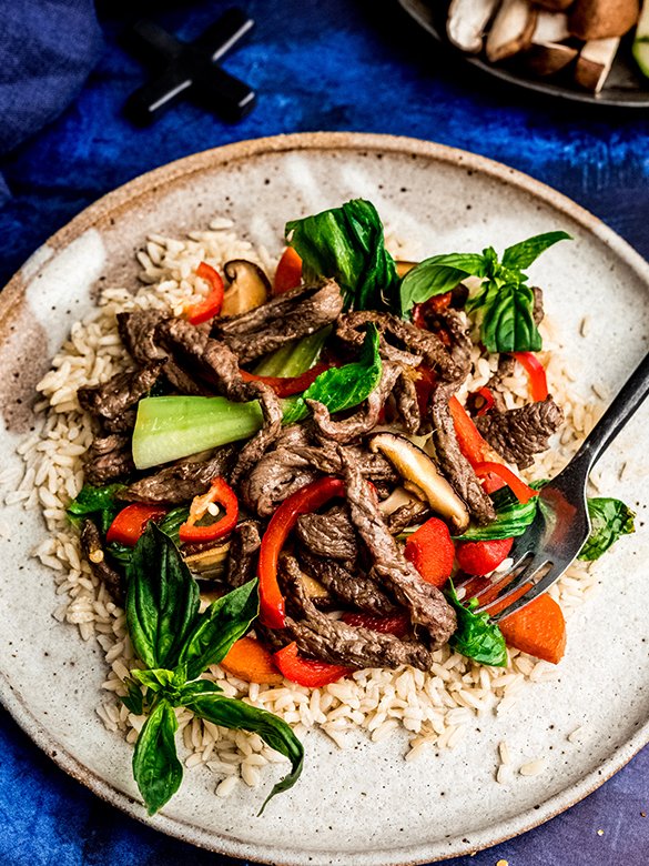 Beef Stir Fry With Brown Rice - Church Street Butcher