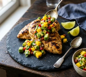 Easy Grilled Chicken with Mango Salsa