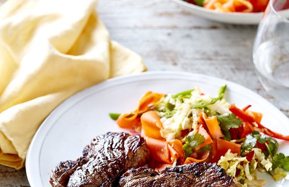 lamb rump steaks with chinese style salad 1
