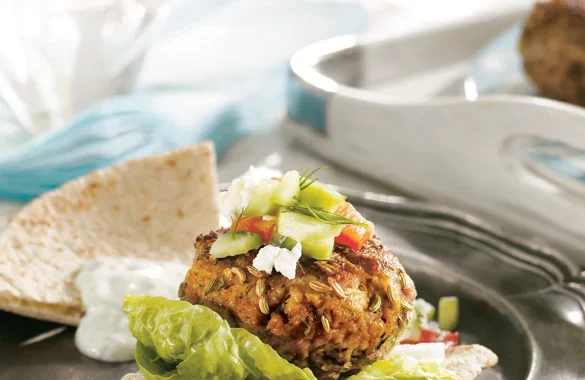 mini greek lamb burgers