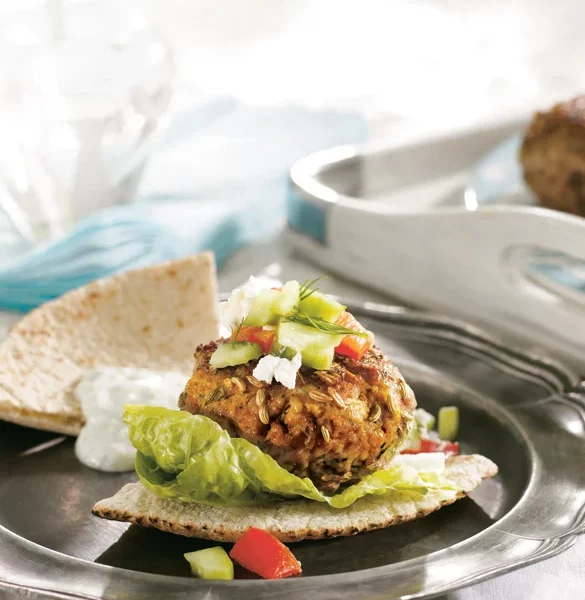 mini greek lamb burgers