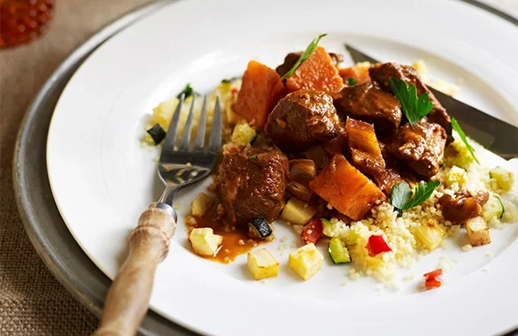 slow simmered spiced moroccan lamb tagine